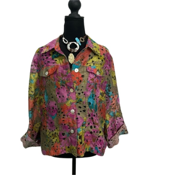 Ruby Rd. Jackets & Blazers - Ruby Rd. Colorful Patterned Womens jacket.